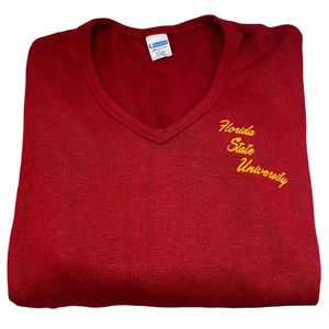 FSU Champion Women's V-Neck Sweater - Red and Gold